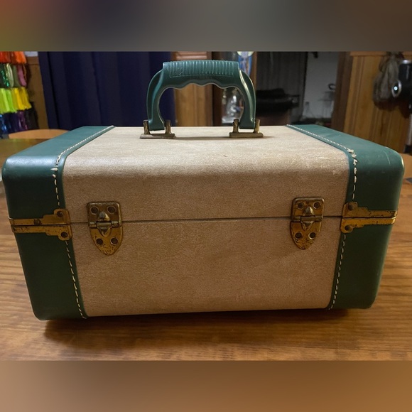 Vintage Retro 50’s 60’s Globester Train Case travel decor unique rare - Picture 2 of 11